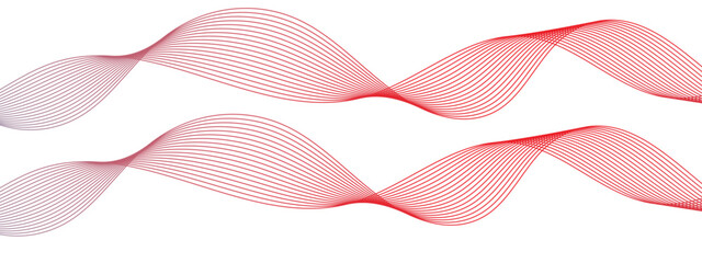 Abstract Flowing Lines Illustration. Minimalist Red Wave Pattern. Smooth Wavy Stripes Illustration. Simple Red Wave Graphic for Creative Projects. Dynamic Motion Linework Illustration.