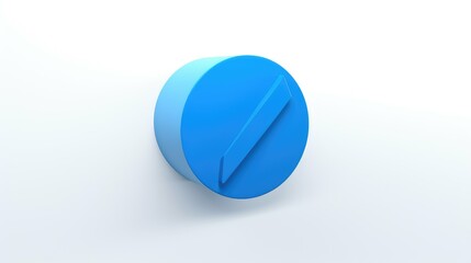 Naklejka premium symbol blue checkmark