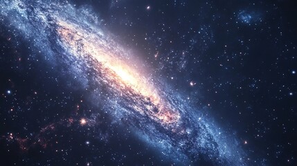 Fototapeta premium A space telescope observing distant galaxies, uncovering the mysteries of the universe.