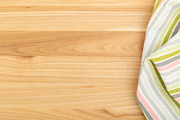 Kitchen towel on a cutting kitchen board