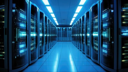 Fototapeta premium security insurance computer data office