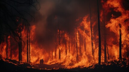 inferno wall of flames