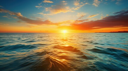 Obraz premium horizon gold and blue