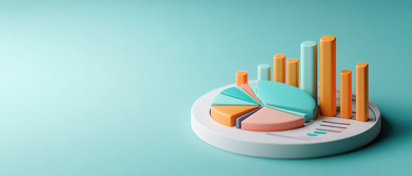 Data visualization analysis business presentation infographic report modern office aerial view statistical insights