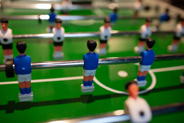 Table soccer. Children's football game