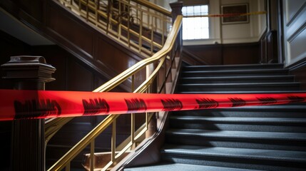 danger red caution tape