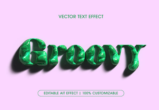 Purple Textured 3D Text Effect
