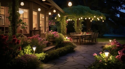 Obraz premium illumination outdoor house lighting