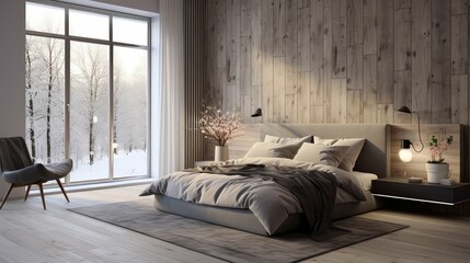 Fototapeta premium wall wood gray