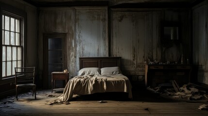 decay abandoned house interior
