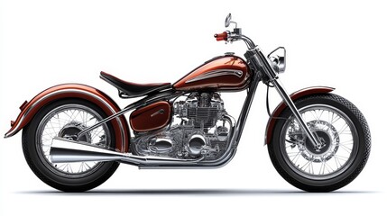 Obraz premium A blue Harley Davidson motorcycle is parked on a white background