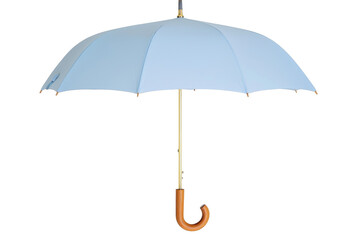 Blue Umbrella Open Isolated on PNG Transparent Background