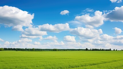 Obraz premium landscape blue sky field