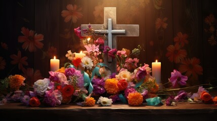 design wooden cross illustration