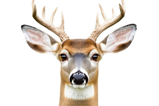 a deer with antlers and pointy ears