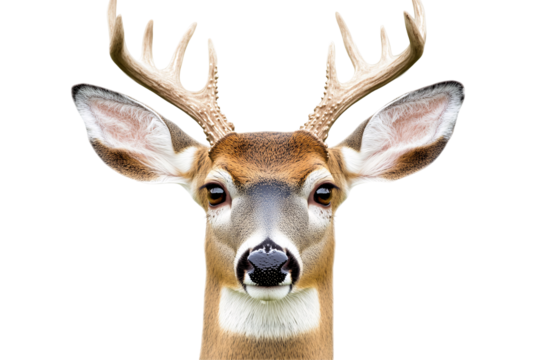 a deer with antlers and pointy ears