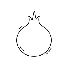 Pomegranate vector icon