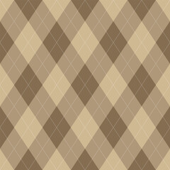 Argyle pattern of geometric rhombus. Harlequin design. Classic diamond shaped textile material for gift wrapping paper, socks, sweater, jumper, other modern textile or paper design.