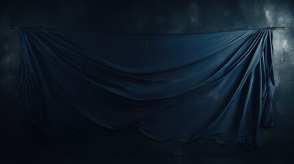 shimmering dark blue banner