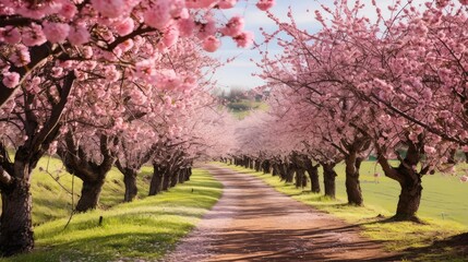 Fototapeta premium spring plum trees