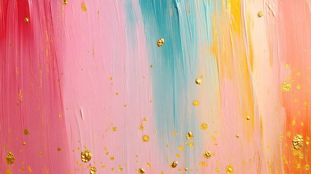 fondo colorido en tonos pastel combinados con pinceladas o brochazos de pintura fondo con textura abstracto elegante y divertido multicolor con espacio de copia
