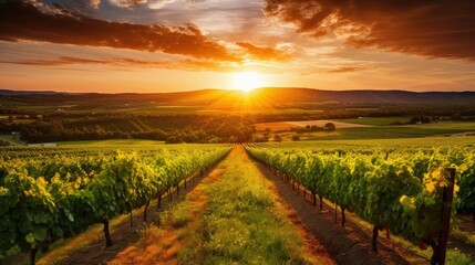 Fototapeta premium landscape wine flow