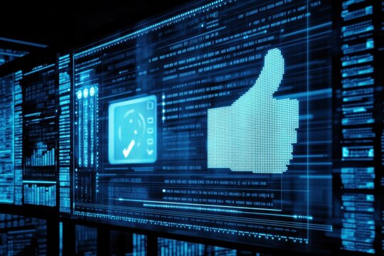 Modern Digital Dashboard Showcasing Social Media Analytics and Engagement