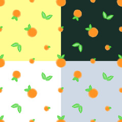 Cute fabric pattern for children, orange red, bright, vector, background, pattern