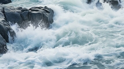 Obraz premium surge turbulent water
