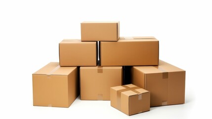 Fototapeta premium background cardboard box isolated