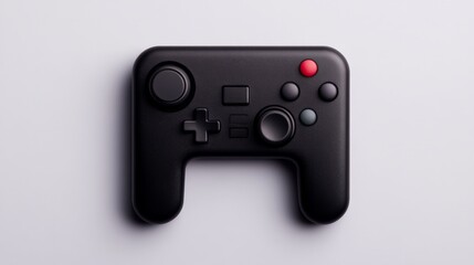 Gaming Controller Isolated: A sleek, modern gaming controller isolated, ready for action. Experience gaming at your fingertips with this high-quality design.