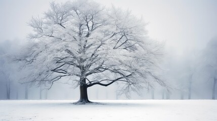 Fototapeta premium branches bare winter tree