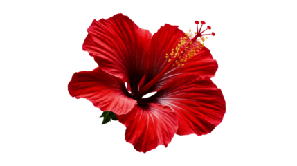 Red flower transparent background