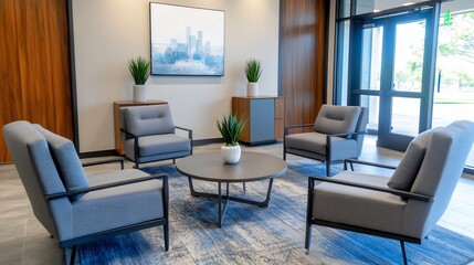 Sophisticated and Ergonomic Corporate Conference Room with Cutting-Edge Technology