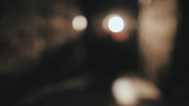 A lonely woman is being held captive in a dungeon. The girl is in prison. Despair. The frame goes into a blur.