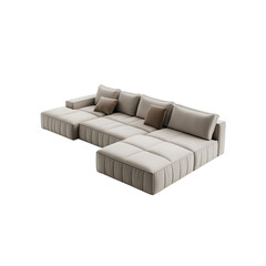 a simple armchair sofa isolated on white background