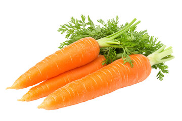 a group of carrots with leaves