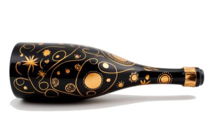 Elegant Decorative Bottle for New Year Celebration