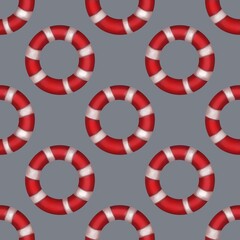 Seamless Pattern: Small Wind Rose with White on Black Background