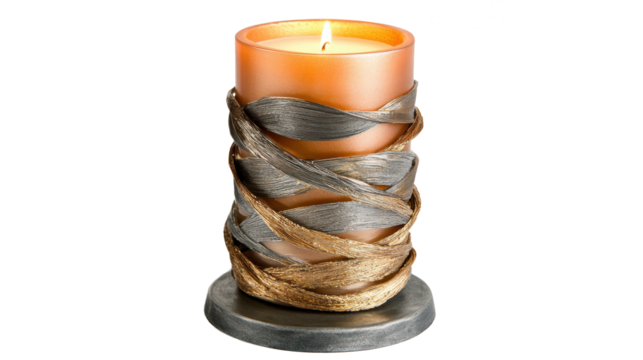 Festive Candle Decoration for New Year's Celebration