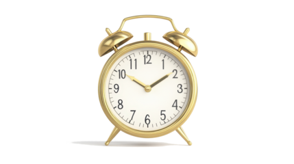 Shiny Golden Clock for Midnight New Year Celebration