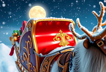 Santa&rsquo;s Sleigh Close-Up