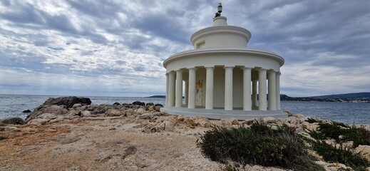 Saint Theodore lighthouse in Argostoli in Kefalonia, Greece, Europe