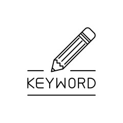 Outline icon Highlight, for keywords
