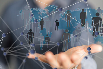 Structure of world economy, communication network global