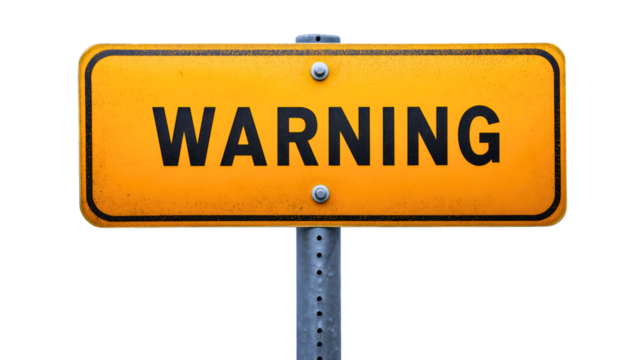 Warning danger sign with exclamation mark isolated, yellow caution safety symbol illustration, restricted area hazard alert design concept