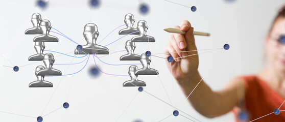 team hierarchy connection group digital