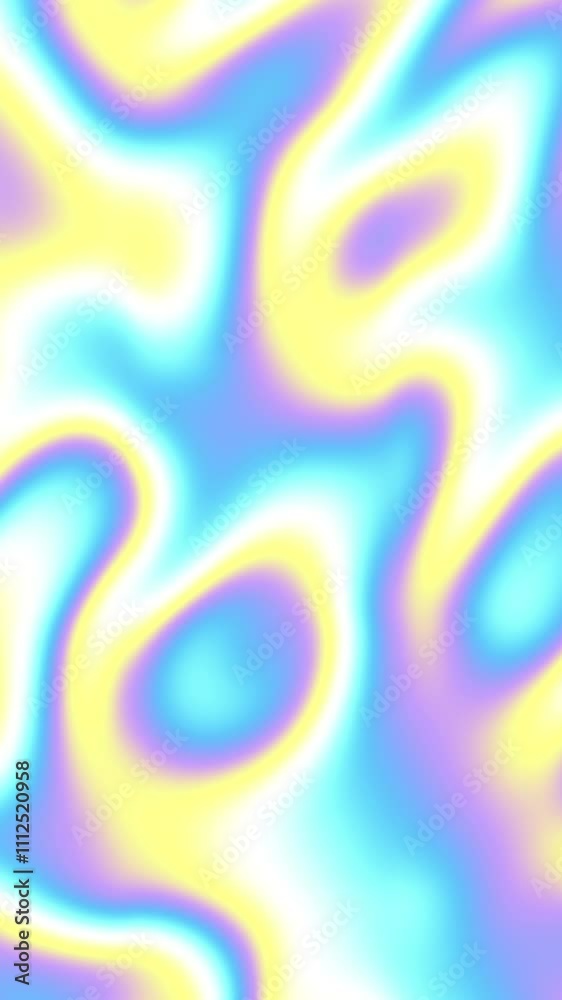 Leinwandbilder Animated colorful rainbow gradient , abstract seamless loop vertical background