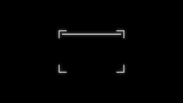 Scanning the QR code icon animation, QR code being scanning concept. lock secure security icon