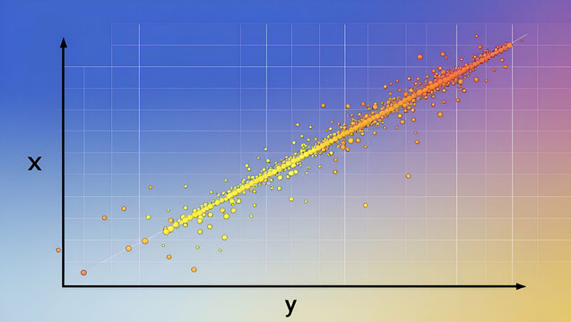 Phoenix Vibrant Scatter Plot Graph with a Bright Blue

